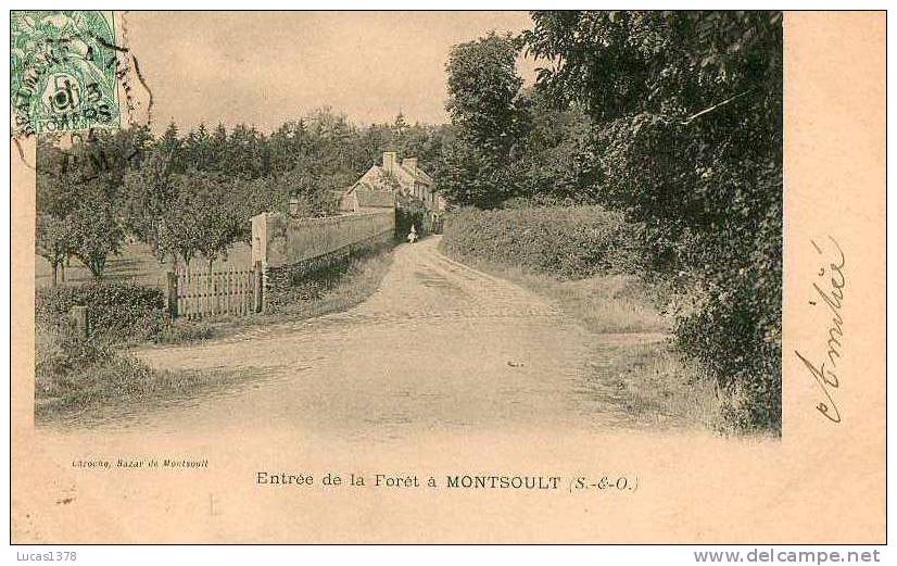 95 / ENTREE DE LA FORET A MONTSOULT / DOS NON DIVISE 1904 - Montsoult