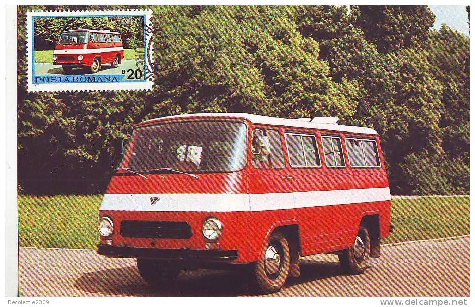 M251 Cartes Maximum Maxi Card Romania Transport Bus Microbus TV 12 M - Vrachtwagens
