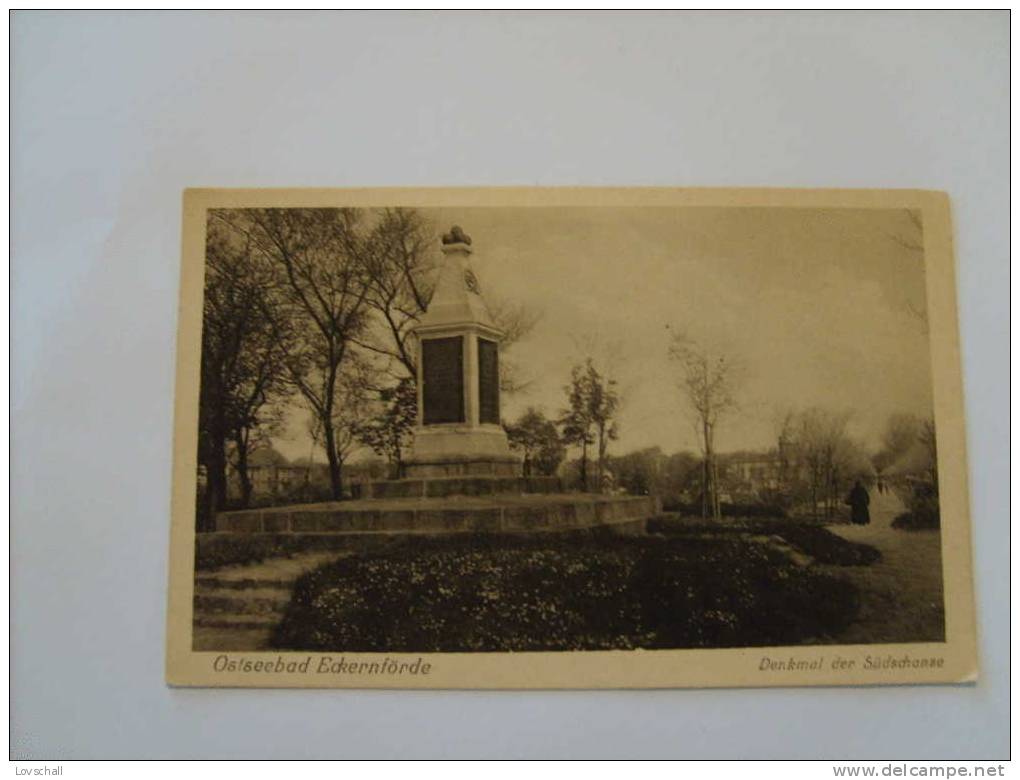 Ostseebad Eckernförde. - Denkmal Der Südschanze. - Eckernfoerde