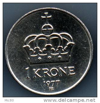 Norvège 1 Couronne 1977 Sup - Norwegen