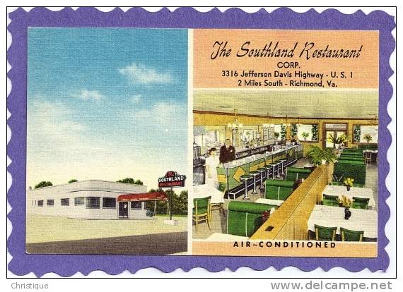 The Southland Restaurant, U.S. 1, Richmond, VA.  1940-50s - Richmond