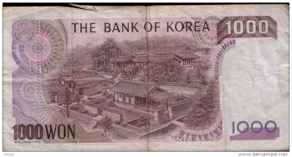 KOREA / 1000 WON / USED / 2 SCANS . - Korea, North