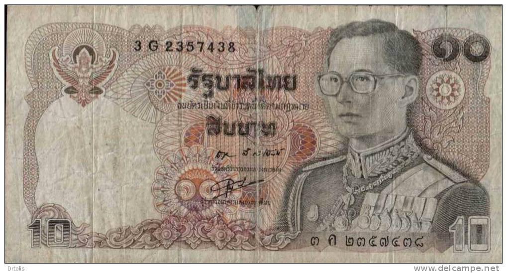 THAILAND / 10 BAHT / USED / 2 SCANS . - Thailand