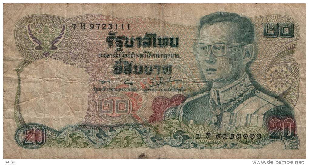THAILAND / 20 BAHT / USED / 2 SCANS . - Thailand