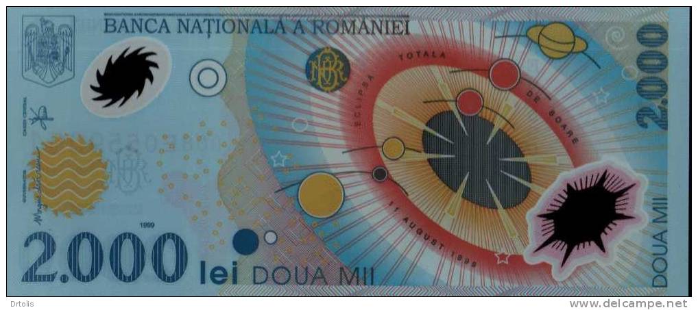 ROMANIA / 2000 LEI / UNC. / 2 SCANS . - Romania
