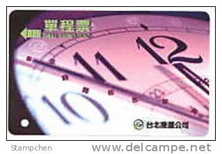 Taiwan Early Taipei Rapid Transit Train Ticket MRT Clock - World