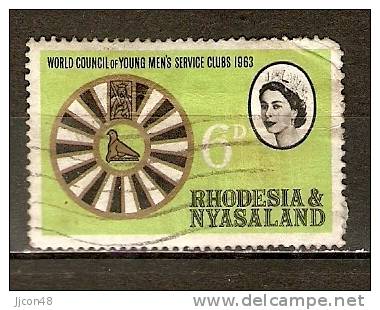 Rhodesia + Nyasaland(Zimbabwe)  1963  6d  (o) Young Mens Service Clubs - Rhodesien & Nyasaland (1954-1963)