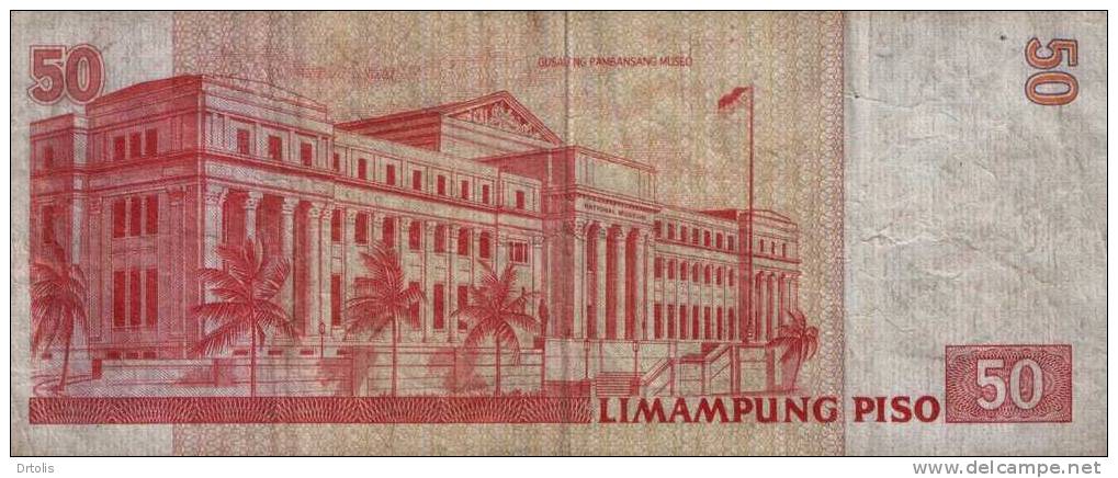 PHILIPPINES / 50 PISO / USED / 2 SCANS . - Filipinas