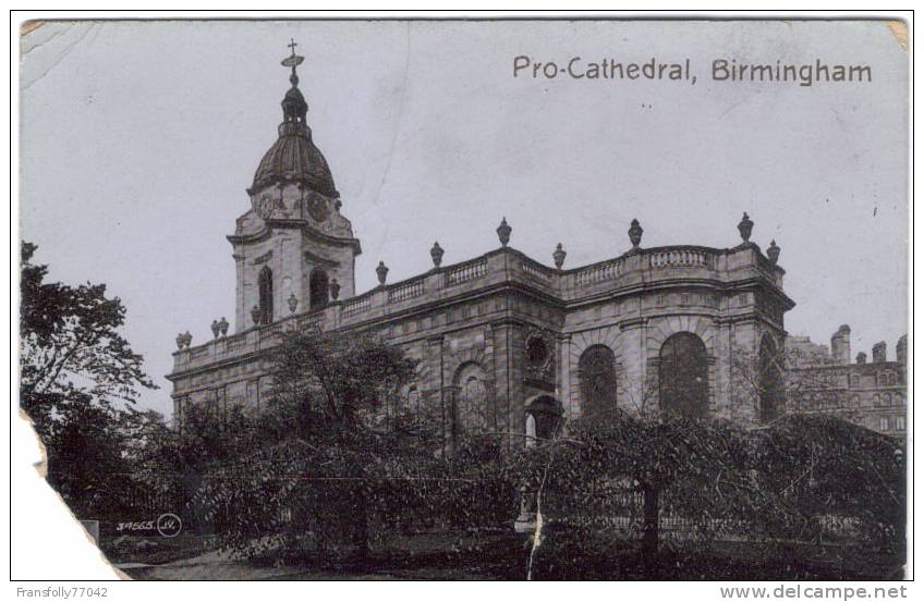 BIRMINGHAM ENGLAND U.K. Protestant Cathedral CIRCA 1910 - Birmingham