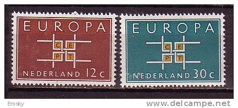 PGL - EUROPA CEPT 1963 NEDERLAND N°780/81 ** - 1963