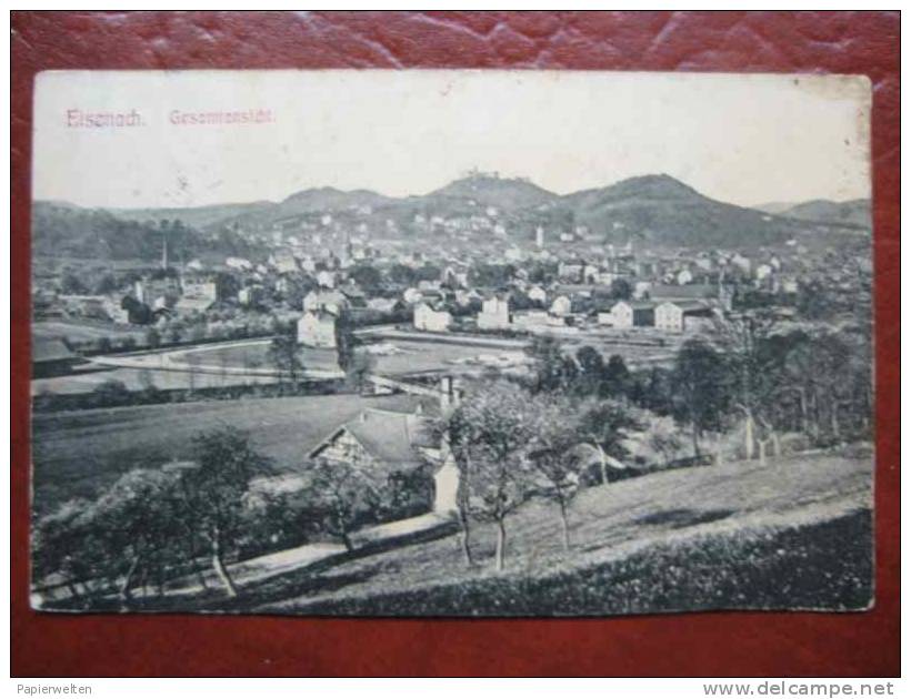 Eisenach - Gesamtblick Gegen Wartburg - Eisenach