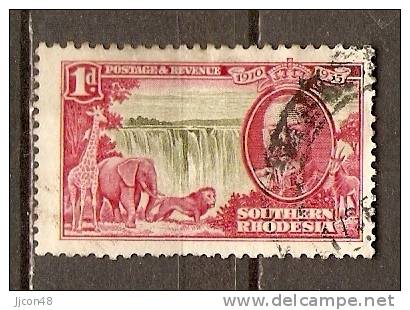 Southern Rhodesia (Zimbabwe)  1935  Silver Jubilee  1d  (o) - Rhodesia Del Sud (...-1964)