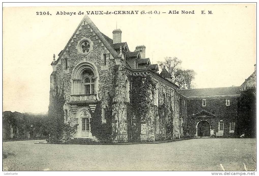 YVELINES 78.VAUX DE CERNAY.ABBAYE.ALLEE NORD - Vaux De Cernay