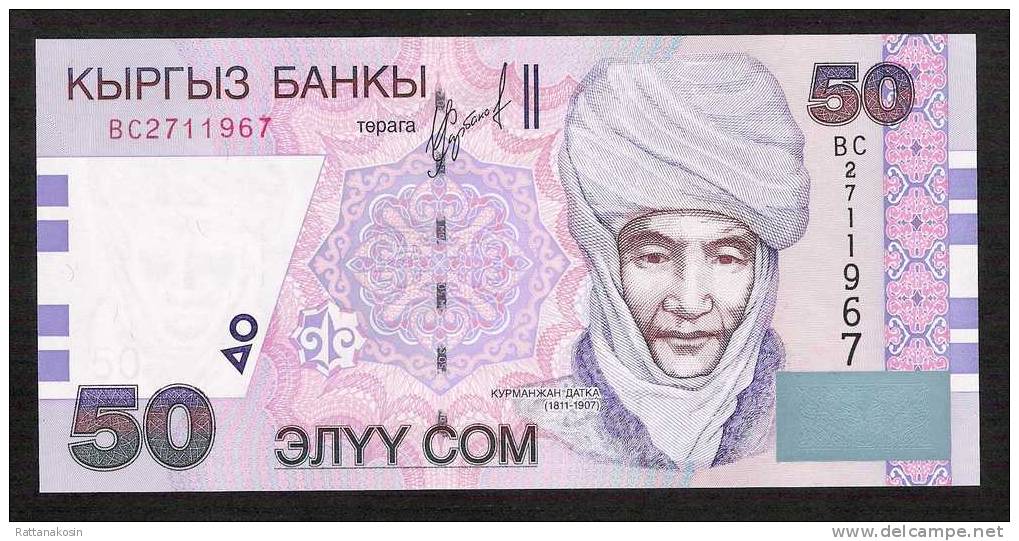 KYRGYSTAN P20   50 SOM   2002 #BC Signature 3 UNC. - Kirgisistan