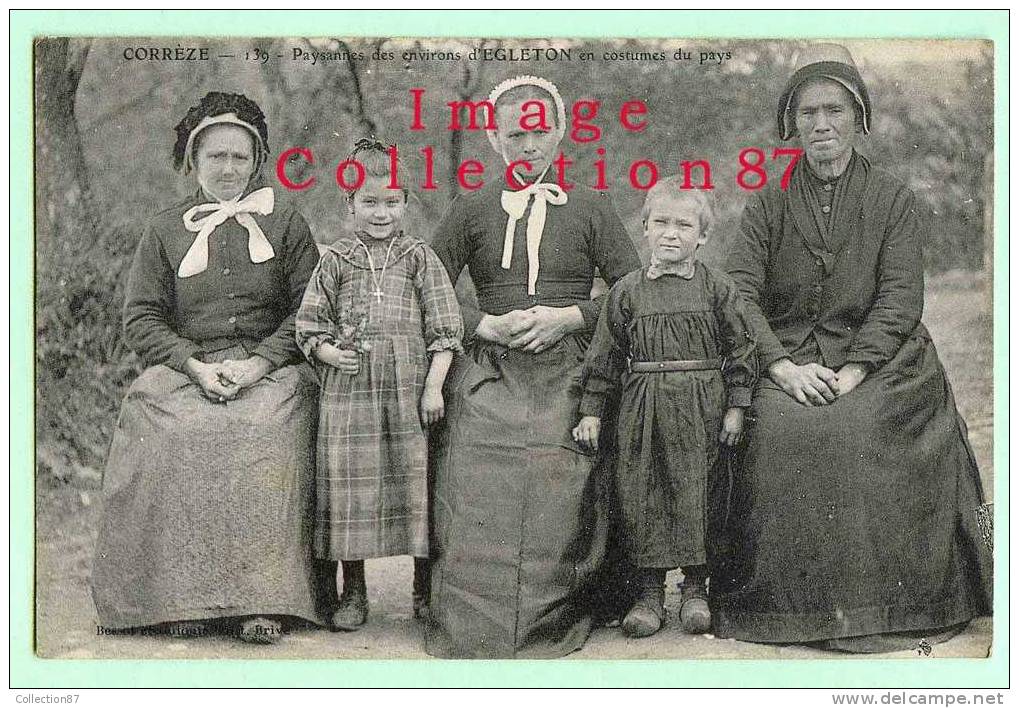 19 - CORREZE - EGLETONS - PAYSANNES En COSTUME Du PAYS - CLICHE 1900  En PARFAIT ETAT - Egletons