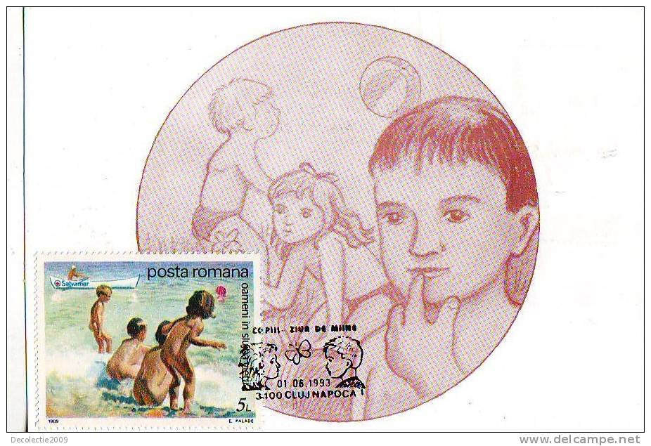 M68 Cartes Maximum Maxi Card Romania Children Day Very Nice - Unclassified