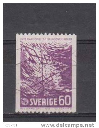 Suède YT 523 Obl : Centenaire De L'UIT - Used Stamps