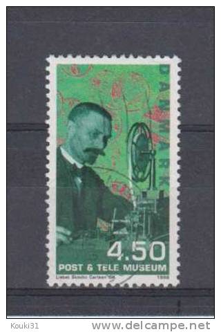 Danemark YT 1188 Obl : Télégraphiste Et Appareil Morse - Used Stamps