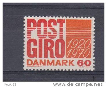 Danemark YT 499 ** : Chèques Postaux - Unused Stamps