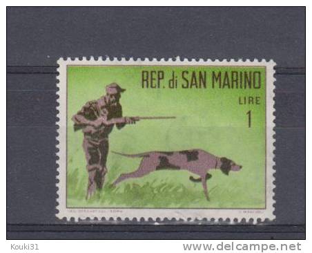 Saint-Marin YT 562 * : Chien Et Chasseur , Fusil - Unused Stamps