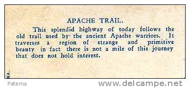 APACHE TRAIL , Lago Roosevelt Al Fondo , ( Arisona) U.S.A. Post Card - Altri & Non Classificati