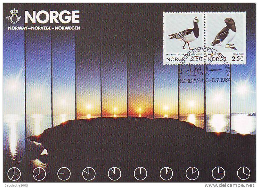 M244 Cartes Maximum Maxi Card Norway Birds Oiseaux Very Nice And Rare - Tarjetas – Máximo