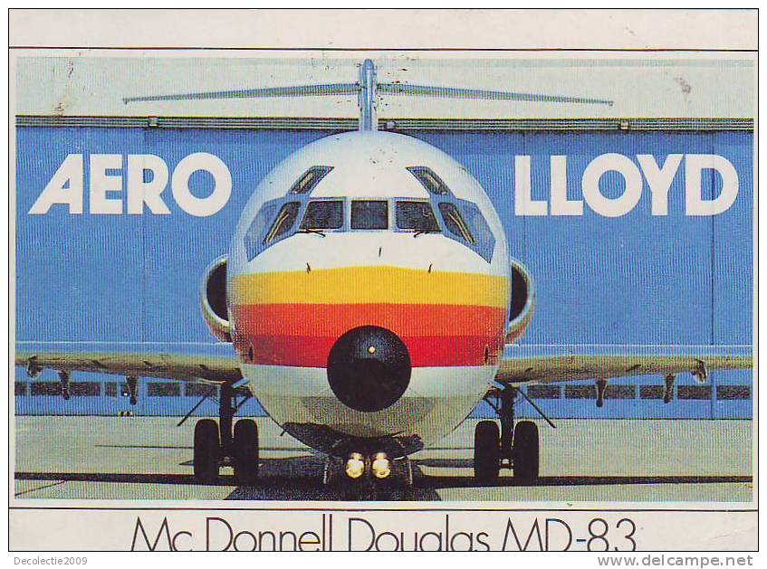 ZS520 Aviation Civile Mc Donnell Douglas MD 83 20 Jahre Konigstein Le Cannes Rocheville 1972-1992 Flamme Cancel - 1946-....: Moderne