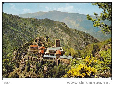 Cpsm 66 Pyrenees Orientales Roussillon   Abbaye De St Martin Du Canigou - Roussillon