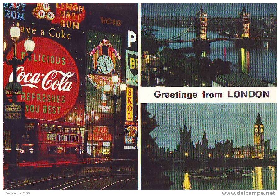 ZS663 Publicite Advertising Coca Cola London UK Commercial - Pubblicitari