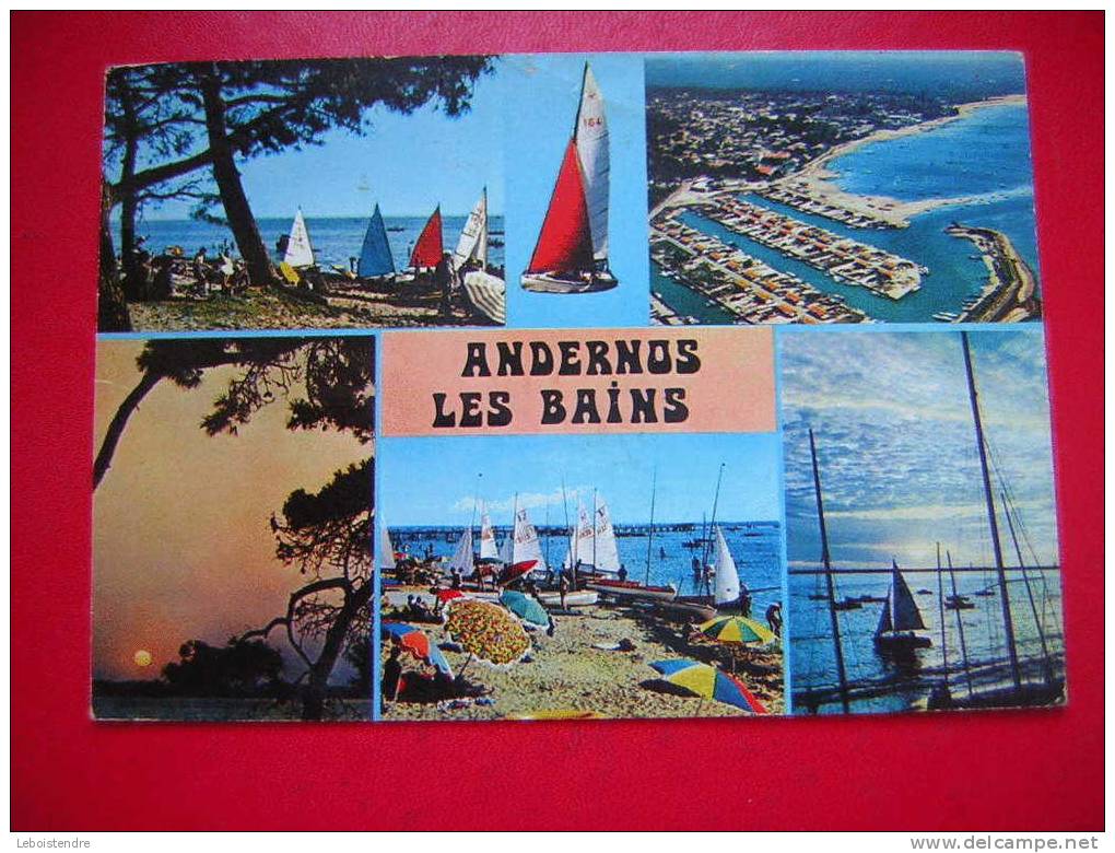 CPSM-(33-GIRONDE)-ANDERNOS LES BAINS-MULTI-VUES - Andernos-les-Bains