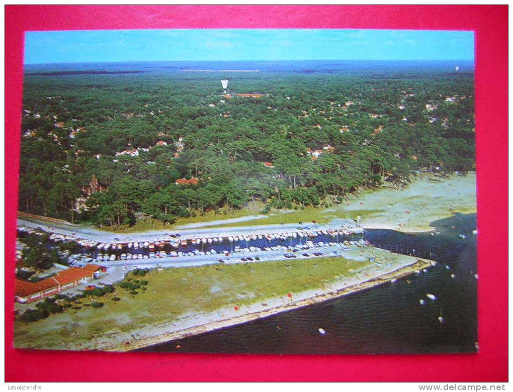 CPSM OU CPM -(33-GIRONDE)-ANDERNO S  LES BAINS-VUE AERIENNE DU PORT DE PLAISANCE DU BETEY - Andernos-les-Bains