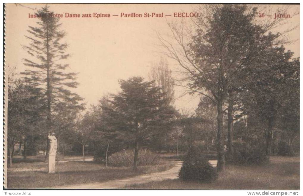 INSTITUT NOTRE DAME AUX EPINES PAVILLON ST-PAUL EECLOO EEKLO 26 JARDIN BELGIUM LA BELGIQUE FLANDRE ORIENTALE - Eeklo