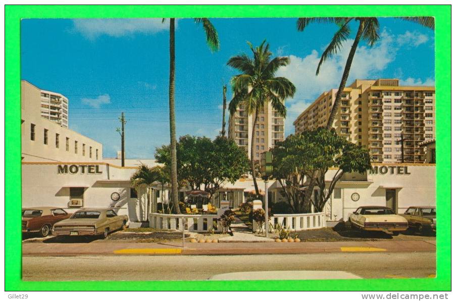 MIAMI BEACH, FL. - HARDING MANOR - ANIMATED VINTAGE CARS  - - Miami Beach