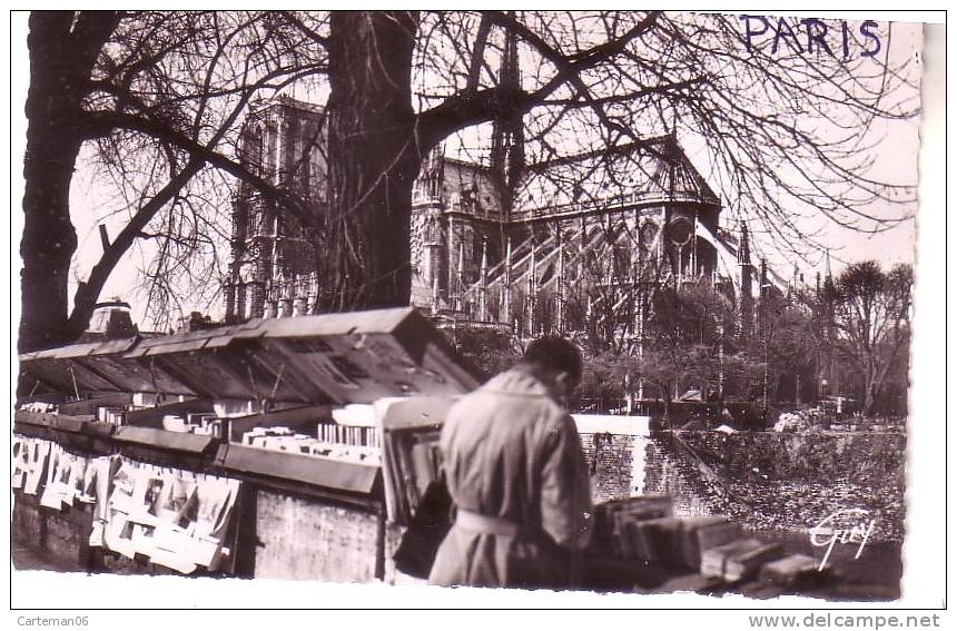 75 - Paris - Bouquiniste De La Rive Gauche Et Cathédrale Notr-Dame - Artisanry In Paris