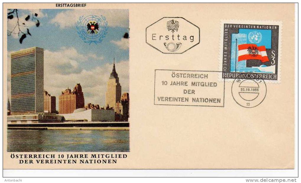 AUTRICHE / AUSTRIA - 1965 - FDC - ENVELOPPE / COVER AVEC YT 1032/ SCOTT 754 - Brieven En Documenten