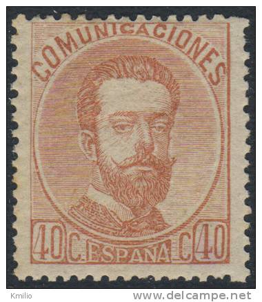 Edifil 125* 1872 Amadeo 40 Cts Castaño Claro En Nuevo Catálogo 84 Eur - Ongebruikt