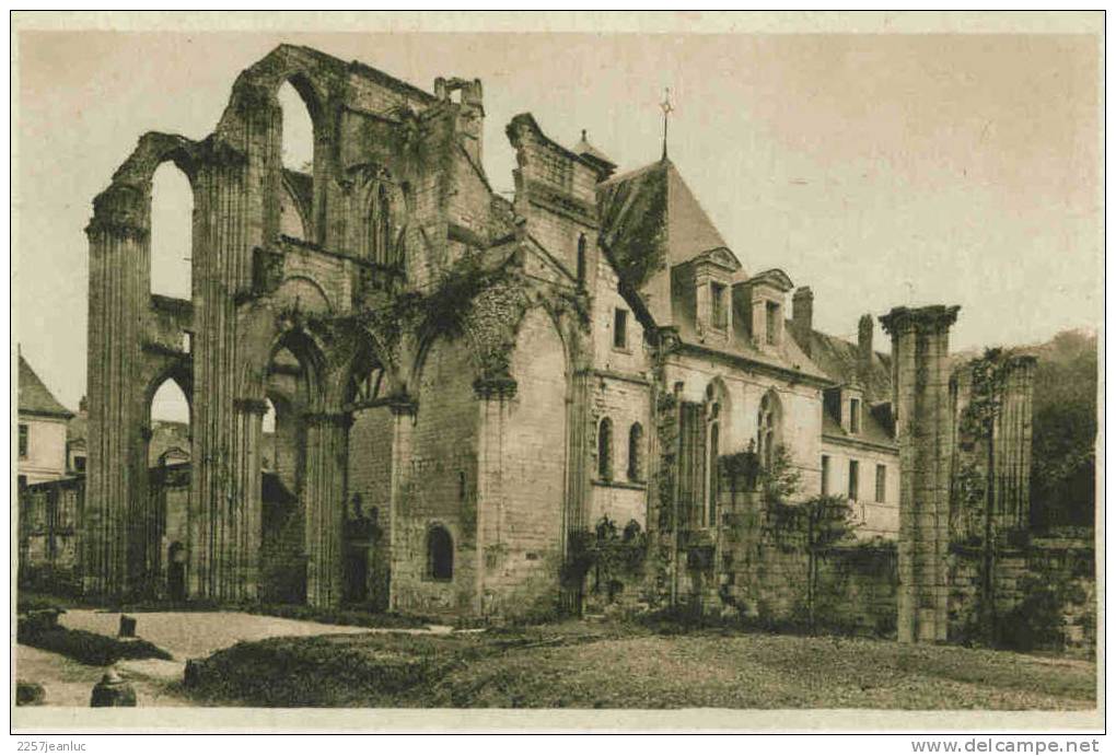 Lot De 5 Cpa Abbaye De St Wandrille Divers Dont  Dp 76  L´oratoire  Avec Les Moines Tbe - Saint-Wandrille-Rançon