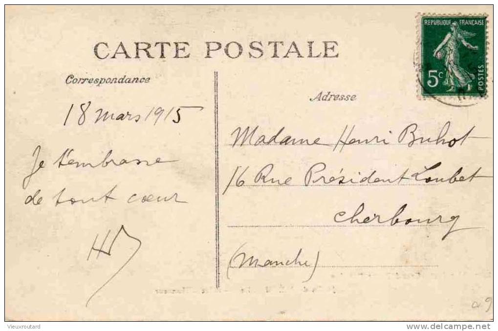 CPA. JARDIN DE MERU. ALLEE D'HONNEUR. DATEE 1915. - Meru