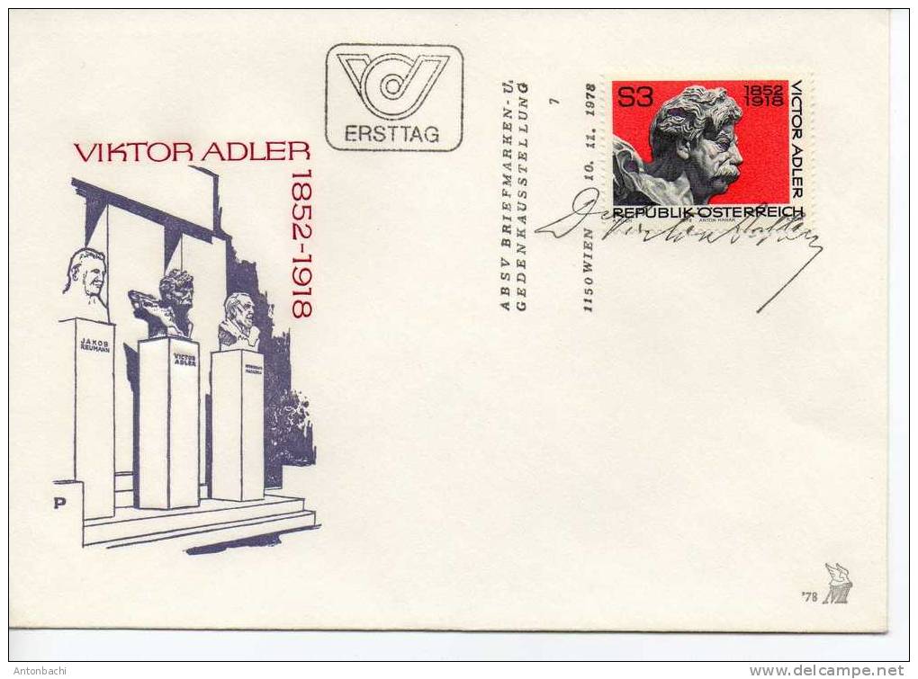 AUTRICHE / AUSTRIA - 1978 - ENVELOPPE / COVER AVEC YT 1418/ SCOTT 1094 - Lettres & Documents