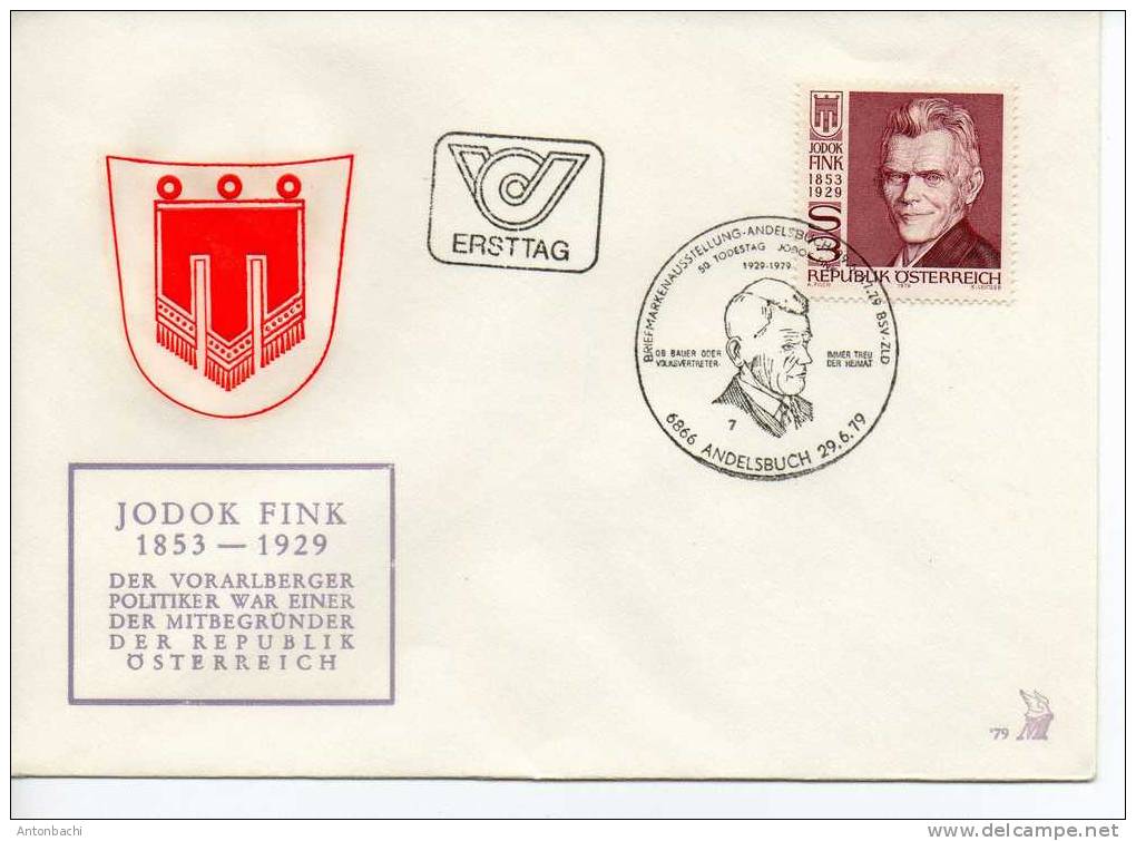 AUTRICHE / AUSTRIA - 1979 - ENVELOPPE / COVER AVEC YT 1443 / SCOTT 1126 - Lettres & Documents