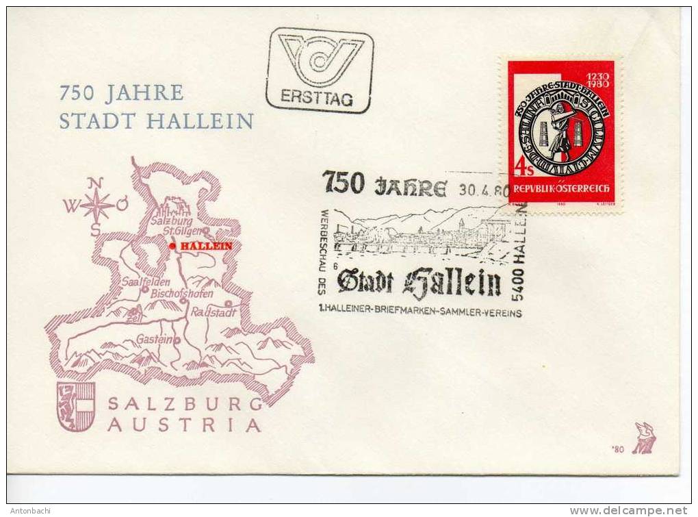 AUTRICHE / AUSTRIA - 1980- ENVELOPPE / COVER AVEC YT 1466 / SCOTT 1148 - Lettres & Documents