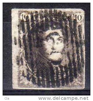 3 Bdf  Obl  83 Mons  4 Marges  Cob 115 - 1849-1850 Médaillons (3/5)