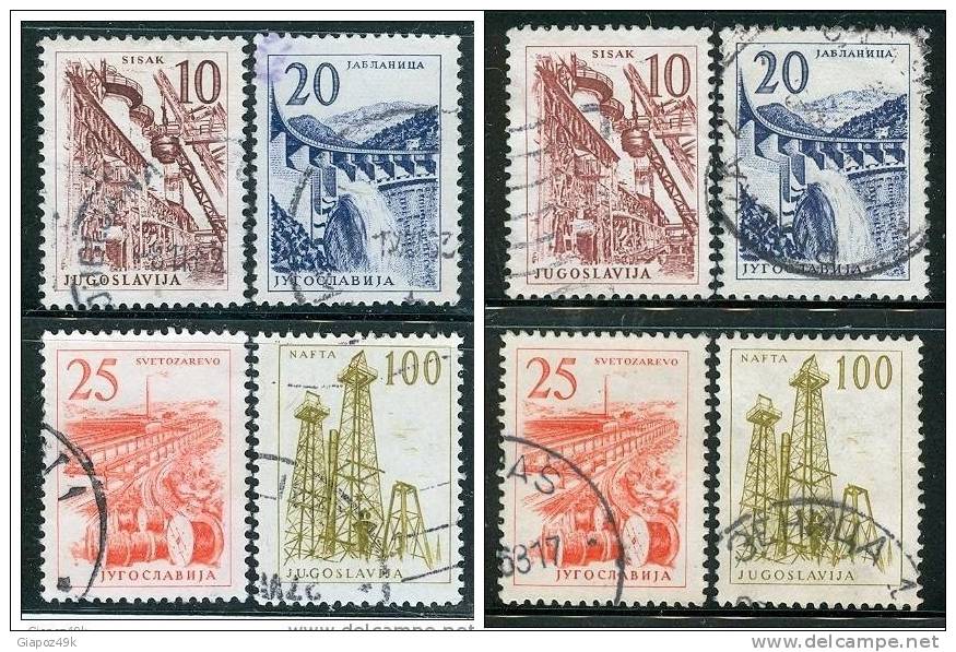 ● JUGOSLAVIA - 1961 / 62 -  Industria  N. 854 . . .  Usati - Cat. ? €  - Lotto  N. 309 /10 - Used Stamps