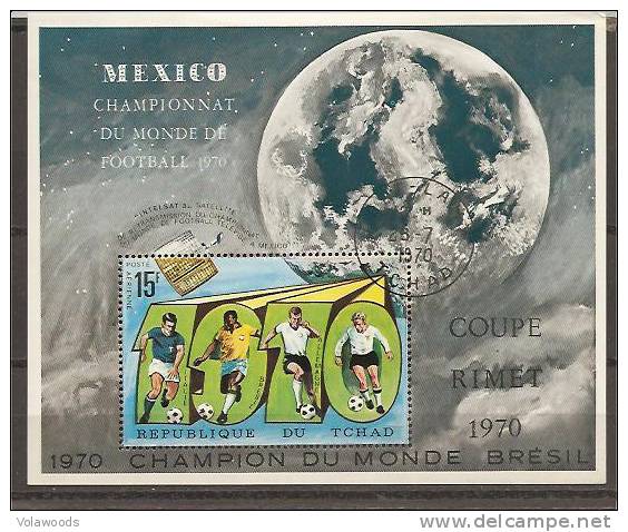 Ciad - Foglietto Usato: Campionati Del Mondo Messico 70 - Brasile Campione - 1970 – Mexique