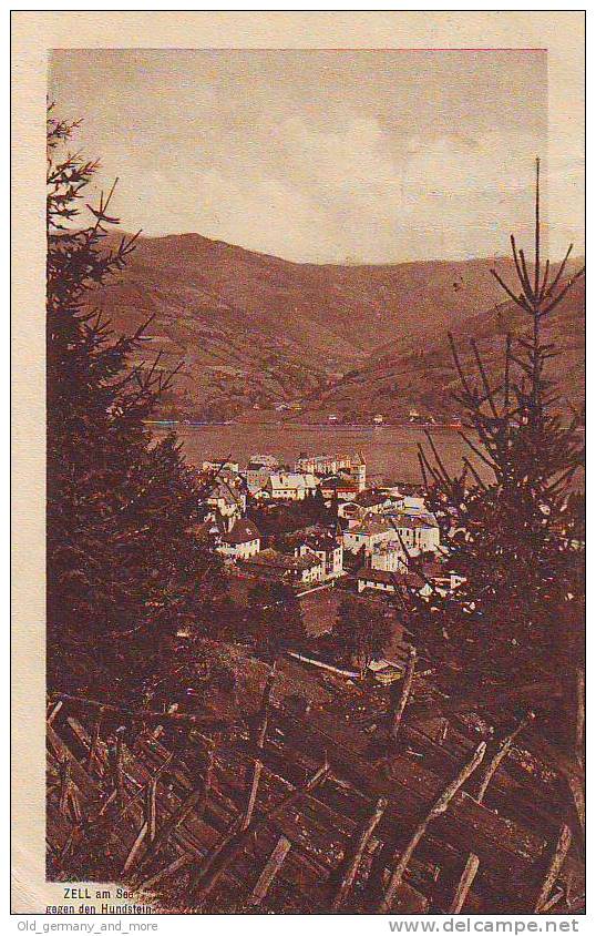 Zell Am See Gegen Den Hundstein 1921 (034) - Zell