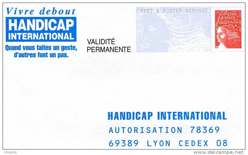 Handicap International N° Verso 0204162  (28) - Listos Para Enviar: Respuesta /Luquet