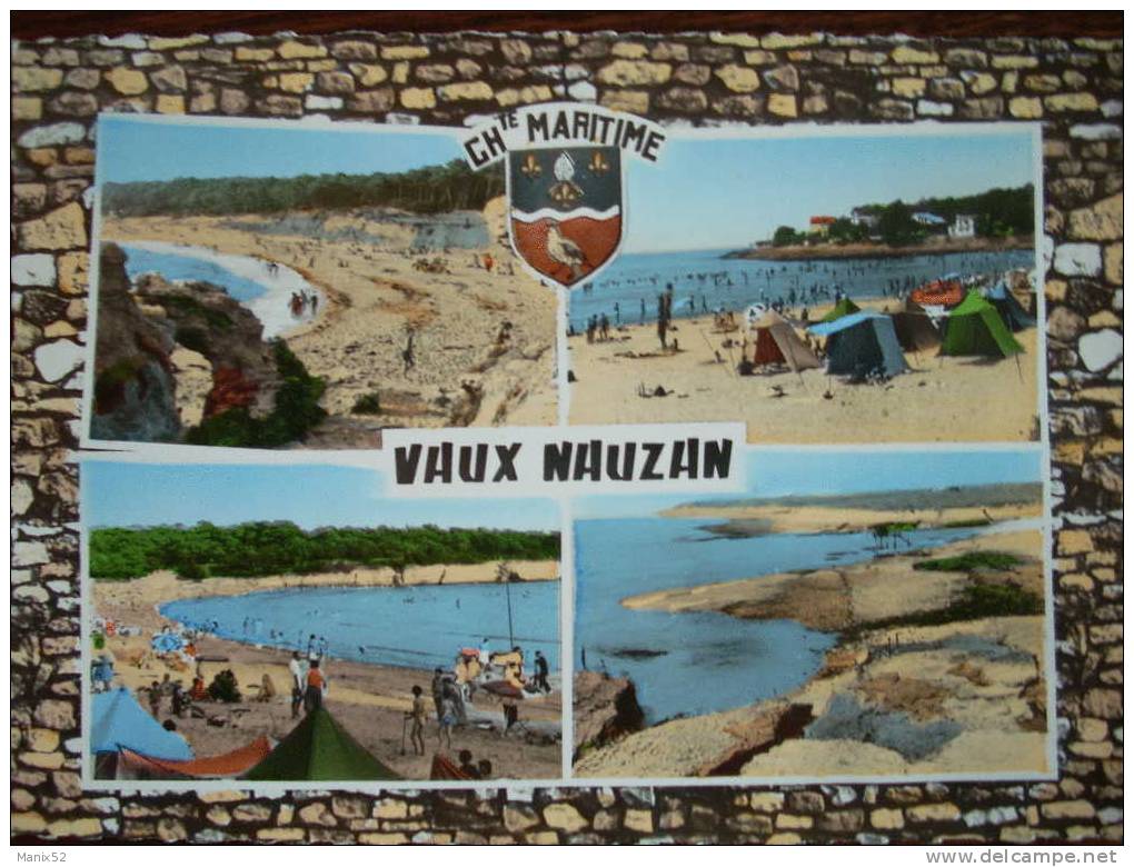 17 - VAUX NAUZAN - Plage Et Corniche - Multivues. (CPSM) - Vaux-sur-Mer