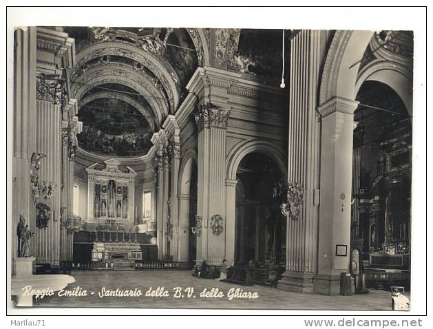 Emilia Romagna REGGIO EMILIA Santuario Ghiara 1952 Viaggiata Manca Francobollo - Reggio Nell'Emilia