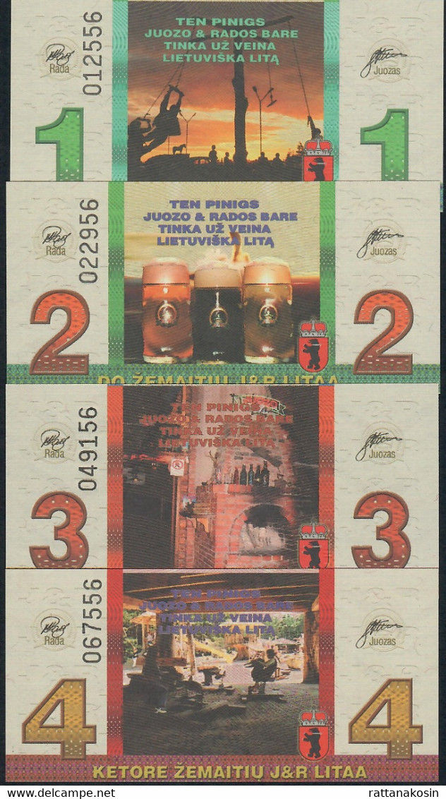 LITUANIA  NLP 1,2,3,4,5,7,10,13,15,20 ZEMAICIU J & R LITU   2005 SERIE UNC. - Lithuania