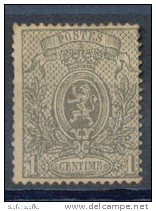 Belgie -  Belgique Ocb Nr :  23 A (*) Sans Gomme   (zie  Scan) T 15 Aminci - 1866-1867 Blasón
